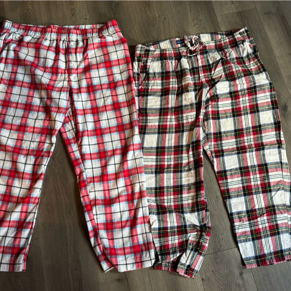 Men's XXL pajama PJ pants - 2 pairs